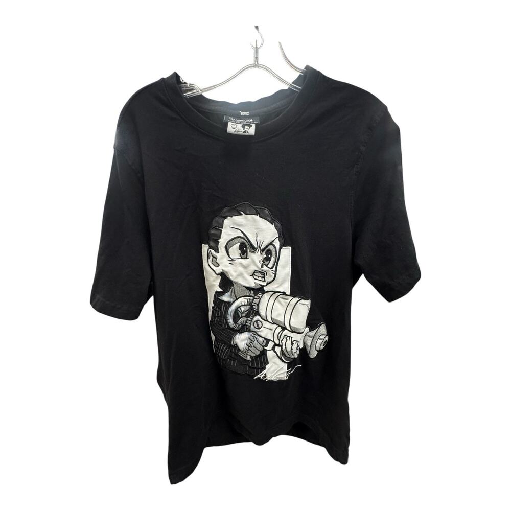 deKryptic The Boondocks Say Hello To My Little Friend Black Shirt 2XL Streetwear